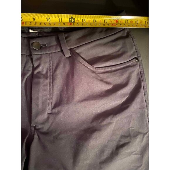 Lululemon Pants ABC Classic Fit 5 Pocket Warpstreme Mens 32 27" Black LM5335S - Picture 5 of 8